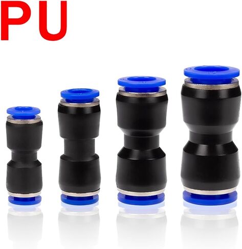 50/100PCS Pneumatic Fittings Quick Air Connector Hose Tube Fitting PU PG 4mm 6mm 8mm 10mm 12mm Push Into Pluglug(100 PCS,PG 8-6) in Kuwait