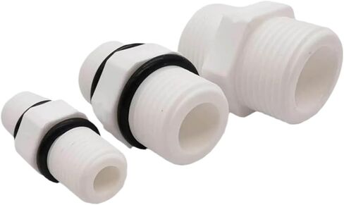 1/4" 1/2" Male With Seal O-RING 3/4" Without O-ring POM Connector Fitting Aquarium Reverse Osmosis RO Water Dispenser(1/4") in Kuwait