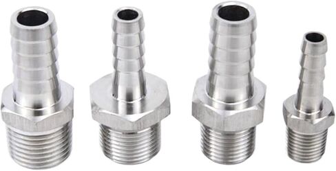 19mm Hose M8 M10 M12 M14 M16 M18 M20 Male Thread Stainless Steel High Pressure Pipe Fitting(M16x1.5) in Kuwait