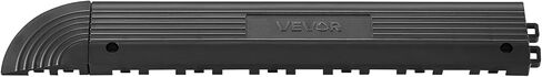 مجموعة VEVOR Transition Edge Kit، 11 قطعة، حواف أرضية المرآب المستقيمة المتينة، مادة PP، سهلة التركيب، متوافقة فقط مع سجادات الصرف VEVOR، أسود، ذكر in Kuwait