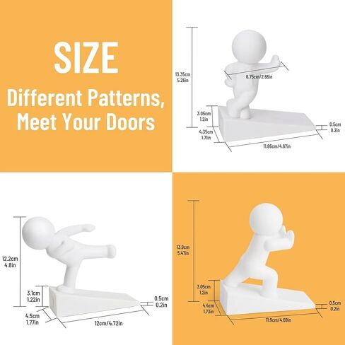 3 Pcs Door Stopper Decorative Door Wedge for Home and Office Floor, Decoration in Kuwait