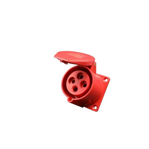 IP44 Industrial Plug Wall Socket Connector Three-Phase 3Pin 4Pin 5Pin 16A32A Waterproof Non-Explosion-Proof Aviation(Panel Socket 4P 32A) in Kuwait