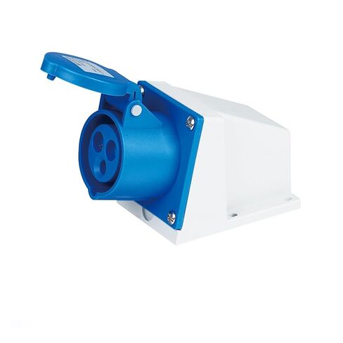 IP44 Industrial Plug Wall Socket Connector Three-Phase 3Pin 4Pin 5Pin 16A32A Waterproof Non-Explosion-Proof Aviation(Panel Socket 4P 32A) in Kuwait