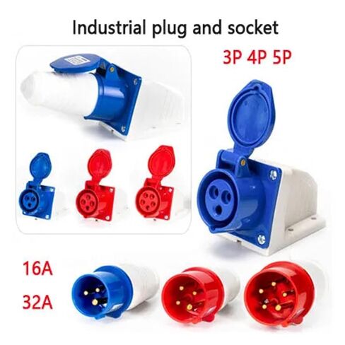 IP44 التوصيل الصناعي والمأخذ موصل مقاوم للمياه 3PIN 4PIN 5PIN 16A / 32A جدار التوصيل الكهربائي (16A 5P-01) in Kuwait