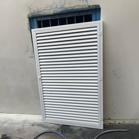 Aluminum Louvered Vent Access Panel, Recessed Magnetic Inspection Hatch, Drywall Access Door, Attic Wall Cover, Durable & Easy to Install, Ideal for Home & Commercial Use in Kuwait