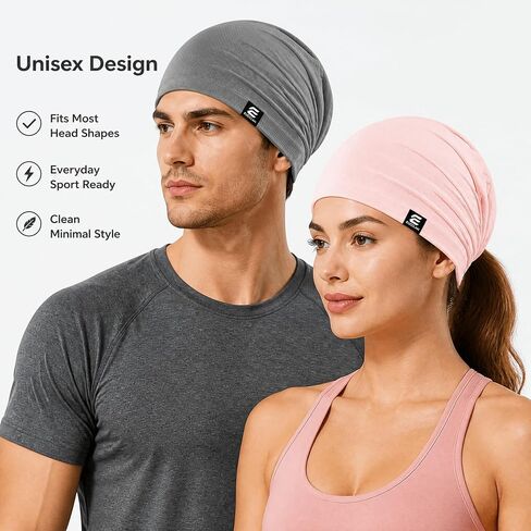 EUDOLAH 2 Pack Cooling Skull Caps for Men & Women Sweat Wicking Quick Dry Summer Breathable 3D Mesh Beanie for All-Day Wear in Kuwait