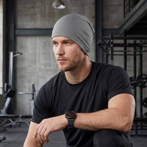 EUDOLAH 2 Pack Cooling Skull Caps for Men & Women Sweat Wicking Quick Dry Summer Breathable 3D Mesh Beanie for All-Day Wear in Kuwait