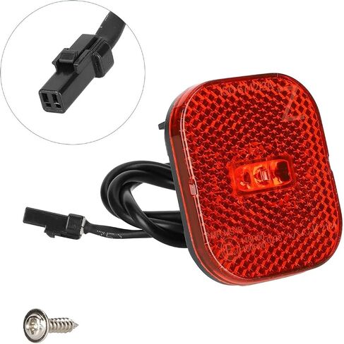 سكوتر كهربائي LED خلفي ضوء تحذير الفرامل مناسب لـ Segway Ninebot F3 ZT3 Max G3 سكوتر مقاوم للماء الحاجز الخلفي سلامة الفرامل استبدال الملحقات in Kuwait