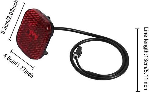 سكوتر كهربائي LED خلفي ضوء تحذير الفرامل مناسب لـ Segway Ninebot F3 ZT3 Max G3 سكوتر مقاوم للماء الحاجز الخلفي سلامة الفرامل استبدال الملحقات in Kuwait