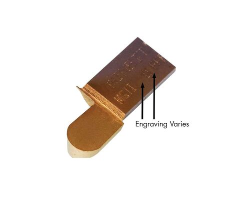 THINBIT 3 Pack MGTI079D5RFRC 0.079" Width, 0.118" Depth, TiN Coated Carbide, Full Radius, Grooving Insert for Stainless Steel Without Interrupted Cuts in Kuwait