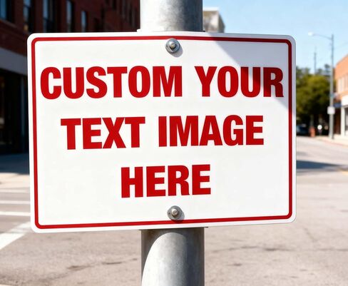 Custom Signs Outdoor Metal, Reflective Option, 10x7 Inches, Rust Free .040 Aluminum, Fade Resistant, Custom Text for Parking, Delivery, Door & Fence in Kuwait