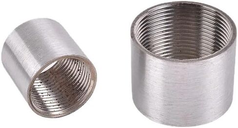 1 قطعة 1/8 "1/4" 3/8 "1/2" 3/4 "1" 1.5 "2" 3 "4" BSPT أنثى اقتران دائري موصل السباكة 201 304 316 تركيب أنابيب الفولاذ المقاوم للصدأ (SS201,1/4") in Kuwait