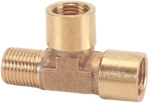 النحاس 1/8 "1/4" 3/8 "BSP الموضوع المحملة نوع 3 طريقة تركيب الأنابيب النحاسية مقرنة موصل النحاس الأجزاء الميكانيكية الهوائية (3/8") in Kuwait