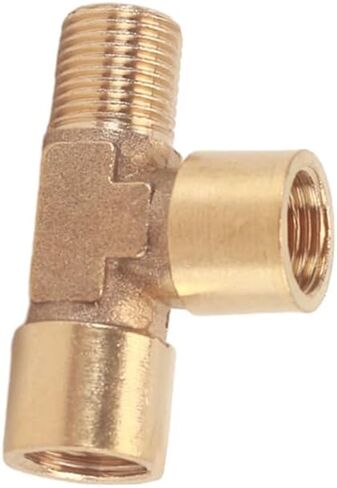 النحاس 1/8 "1/4" 3/8 "BSP الموضوع المحملة نوع 3 طريقة تركيب الأنابيب النحاسية مقرنة موصل النحاس الأجزاء الميكانيكية الهوائية (3/8") in Kuwait