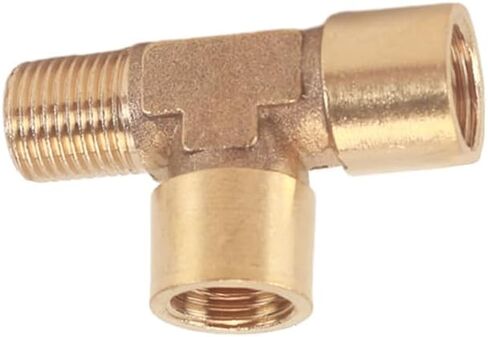 النحاس 1/8 "1/4" 3/8 "BSP الموضوع المحملة نوع 3 طريقة تركيب الأنابيب النحاسية مقرنة موصل النحاس الأجزاء الميكانيكية الهوائية (3/8") in Kuwait