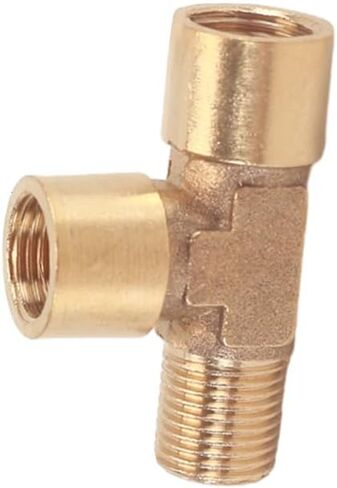 النحاس 1/8 "1/4" 3/8 "BSP الموضوع المحملة نوع 3 طريقة تركيب الأنابيب النحاسية مقرنة موصل النحاس الأجزاء الميكانيكية الهوائية (3/8") in Kuwait