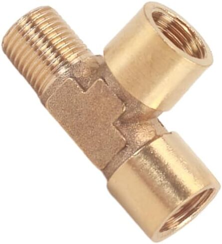 النحاس 1/8 "1/4" 3/8 "BSP الموضوع المحملة نوع 3 طريقة تركيب الأنابيب النحاسية مقرنة موصل النحاس الأجزاء الميكانيكية الهوائية (3/8") in Kuwait