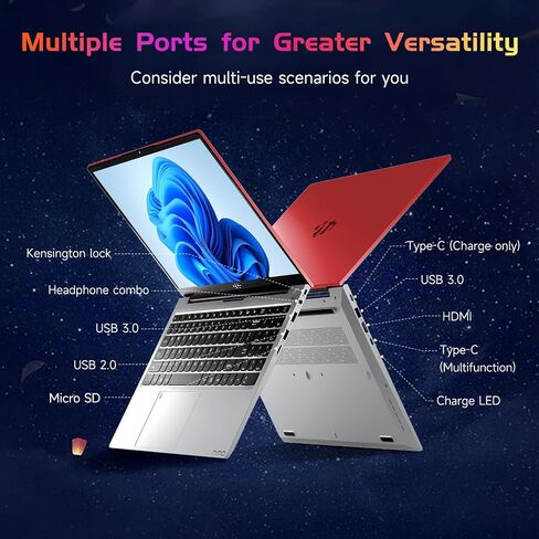 NIMO 15.6 IPS-FHD-Laptop, 16GB RAM 1TB SSD Intel Pentium Quad Core N100, Backlit Keyboard Fingerprint (Beat to i3-1115G4 Up to 3.4GHz) Computer for Student-Home WiFi 6 BT5.2 Win 11 in Saudi Arabia