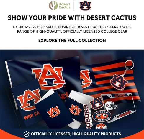Desert Cactus Auburn Tigers Snapback Hat - AU BreezePro Performance Baseball Cap with Adjustable Strap College Fan Gear - BP1 in Kuwait