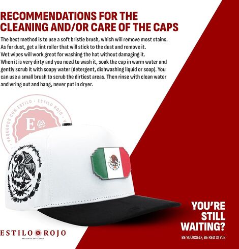 قبعات Ferreti FT159 المكسيك قبعة بيسبول للرجال والنساء - Gorra de Mexico Premium قابلة للتعديل، Gorras para Hombre Originales - قبعة بيسبول بيضاء in Kuwait