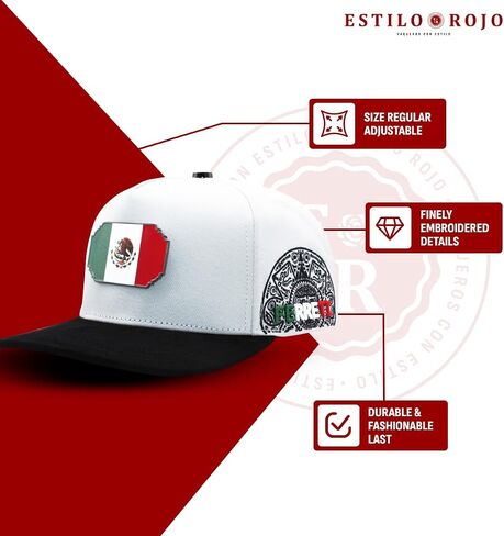 قبعات Ferreti FT159 المكسيك قبعة بيسبول للرجال والنساء - Gorra de Mexico Premium قابلة للتعديل، Gorras para Hombre Originales - قبعة بيسبول بيضاء in Kuwait