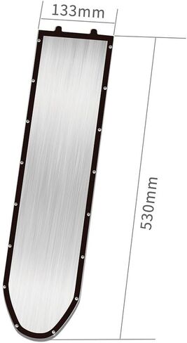 Stainless Steel Battery Bottom Cover for Ninebot Max G30 Electric Scooter with Protective Ring, Waterproof Chassis Guard Replacement Part, Silver(B) in Saudi Arabia