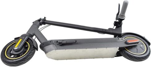 Stainless Steel Battery Bottom Cover for Ninebot Max G30 Electric Scooter with Protective Ring, Waterproof Chassis Guard Replacement Part, Silver(B) in Saudi Arabia