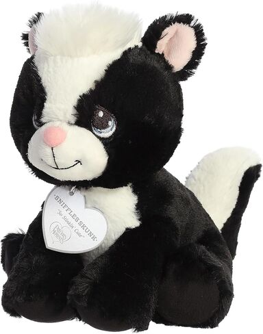 حيوان محشو من Aurora® Adorable Precious Moments™ Sniffles Skunk - لعبة دافئة لراحة الأطفال - للهدايا العاطفية وأعياد الميلاد والكبار - أسود 8 بوصات in Kuwait