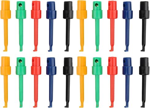 20 Piece Test Hook Grabber Kit, Large Size Spring Loaded Probes for Microelectronic Testing & Repair Projects in Kuwait