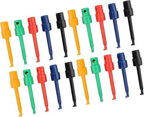 20 Piece Test Hook Grabber Kit, Large Size Spring Loaded Probes for Microelectronic Testing & Repair Projects in Kuwait