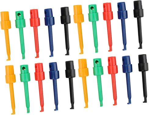 20 Piece Test Hook Grabber Kit, Large Size Spring Loaded Probes for Microelectronic Testing & Repair Projects in Kuwait