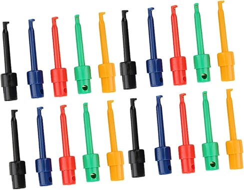 20 Piece Test Hook Grabber Kit, Large Size Spring Loaded Probes for Microelectronic Testing & Repair Projects in Kuwait
