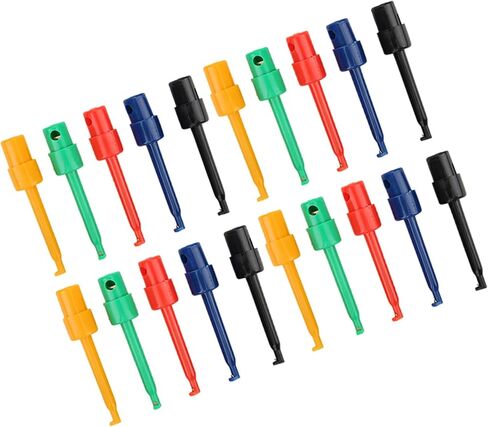 20 Piece Test Hook Grabber Kit, Large Size Spring Loaded Probes for Microelectronic Testing & Repair Projects in Kuwait