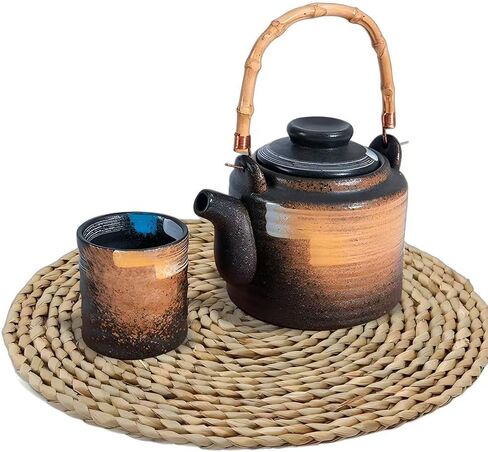 6Pcs 12" Round Woven Rattan Placemats,Natural Hand-Woven Water Hyacinth Placemats,Farmhouse Weave Place Mats,Rustic Braided Wicker Table Mats (12inch Set of 6) in Kuwait
