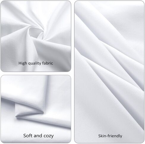 8 Pack White Round Tablecloth, 90 Inch | Wrinkle Resistant Table Cloth, Washable, Polyester Fabric, For 3Ft-5Ft Round Table, For Dining Banquet Wedding Party in Kuwait