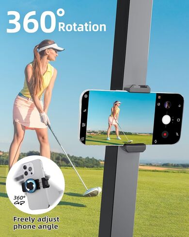 Magnetic Golf Cart Phone Holder - Strong N52 Magnet Mount for EZGO/Motorcycle/Gym, 360° Rotatable Phone Caddy for iPhone 16/Galaxy S24/Google Pixel Golf Cart Accessory（SJ024） in Kuwait