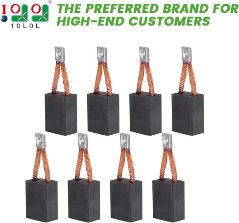 10L0L Golf Cart Starter Brush Kit Motor Brushes Set 3.7HP Fits for Club Car DS L6 L8 8-Passenger, Replaces OEM# 102938601 in Kuwait