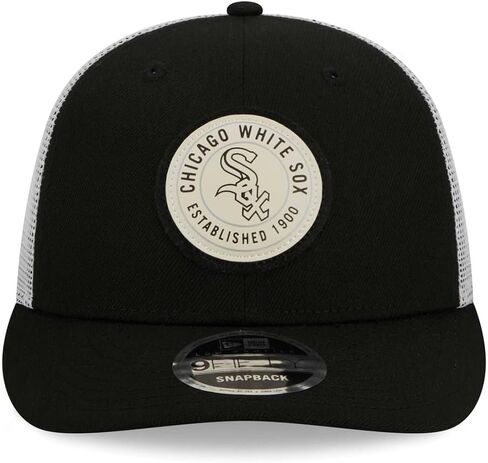 قبعة New Era Chicago White Sox 9FIFTY ذات تصميم دائري منخفض لسائقي الشاحنات، قبعة قابلة للتعديل in Kuwait