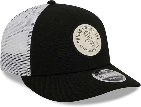 قبعة New Era Chicago White Sox 9FIFTY ذات تصميم دائري منخفض لسائقي الشاحنات، قبعة قابلة للتعديل in Kuwait