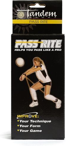 Tandem Sport Pass Rite - معدات تدريب تمرير الكرة الطائرة - معدات تدريب تمرير الكرة الطائرة للحد من حركة الذراع المفرطة - مساعدة تدريب تقنية عثرة الكرة الطائرة للمبتدئين in Kuwait