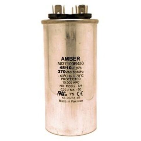 43-26261-48 -Rheem OEM مكثف تشغيل مزدوج بديل دائري 45 + 10 فائق التوهج / MFD 370 فولت in Kuwait