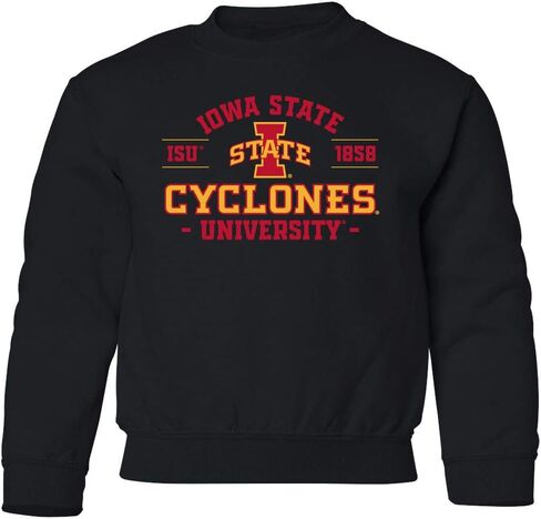 اختر التصميم الخاص بك من CornBorn Kids - سويت شيرتات ISU Cyclones للشباب بفتحة رقبة مستديرة in Kuwait