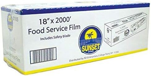 Food Service Film 18 Inch x 2000 Feet With Safety Blade to Cut Plastic Film in Kuwait