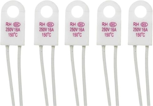 5 قطعة RH/Tf RH 135C RH 135 13 5 درجة RH135 15A 250V درجة الحرارة الصمامات الروابط الحرارية أكثر من حامي درجة الحرارة (RH130 15A) in Kuwait