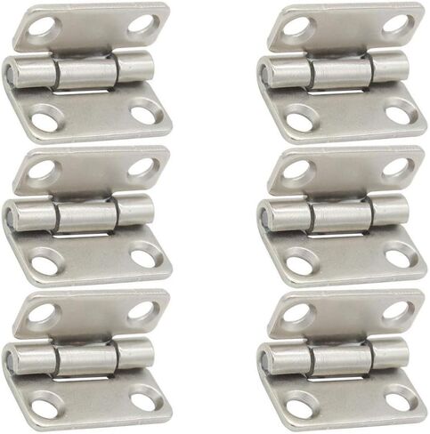 1 Inch Small Self Closing Door Hinges Stop at Will - 6 Pack Position Control Torque Hinge 3-4 (kgf-cm) Friction Hinges for Cabinet 320 Degree Rotary Steel Damping Hinge in Kuwait
