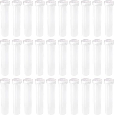 baotongle 60pcs Clear Leak-Proof Floral Water Tubes with Caps 2.8 in Reusable Floral Water Tubes for Single Stem Flower Arrangements Roses Bouquets in Kuwait