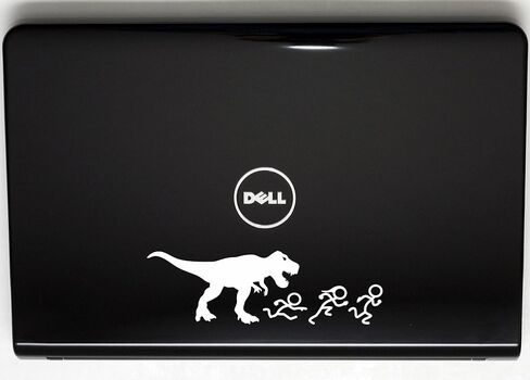 عائلة عصا المطاردة T-Rex - ملصق فينيل مقطوع بالقالب مقاس 8 × 2 1/2 بوصة للنوافذ والسيارات والشاحنات وصناديق الأدوات وأي سطح صلب وناعم تقريبًا in Kuwait