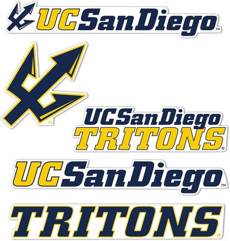 ملصق جامعة صبار الصحراء في كاليفورنيا سان دييغو Tritons UCSDr شارات الفينيل زجاجة مياه للكمبيوتر المحمول ورقة قصاصات السيارة T2 (النوع 2-2) in Kuwait