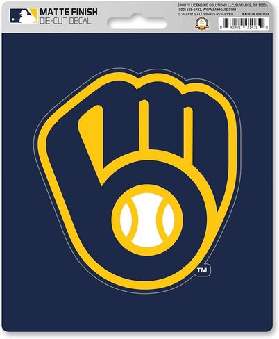 ملصق غير لامع من FANMATS 39161 Milwaukee Brewers in Kuwait