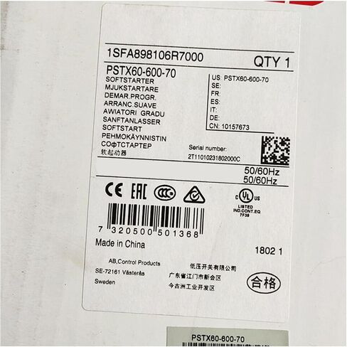 معجل PSTX60-600-70 1SFA898106R7000 جديد ومختوم في الصندوق PSTX6060070 ضمان لمدة سنة واحدة وسريع in Kuwait